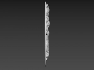 Lion Relief 3D Model