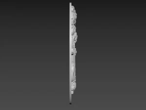 Лев Рельеф 3D Модель