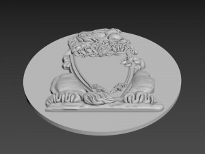 Lion Relief 3D Model