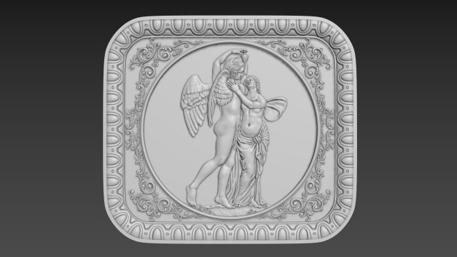 Bas-Relief Angels Modello 3D .c4d .max .obj .3ds .fbx .stl .blend 