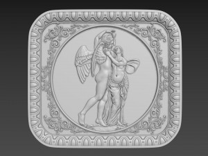 Bas-Relief Angels 3D मॉडल