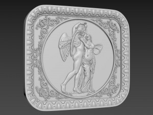 Bas-Relief Angels Modello 3D