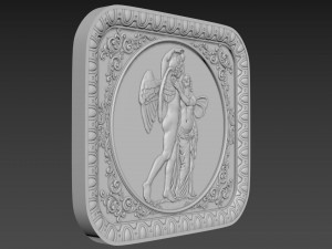 Bas-Relief Angels Modello 3D