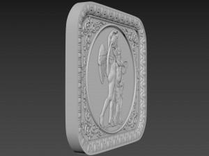 Bas-Relief Angels Modello 3D