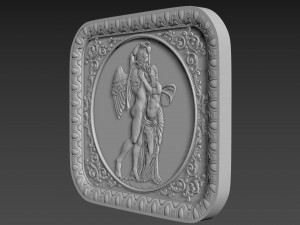Bas-Relief Angels Modello 3D