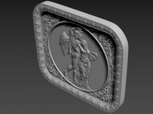 Bas-Relief Angels Modello 3D