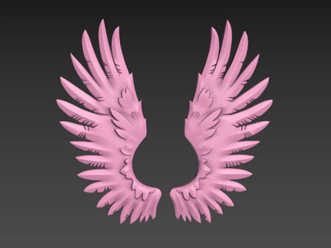 Wings relief 3D Print Model