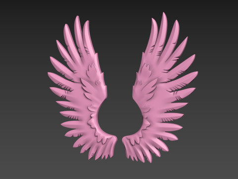 Wings relief 3D प्रिंट मॉडल