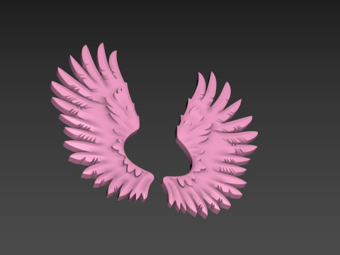 Wings relief 3D प्रिंट मॉडल