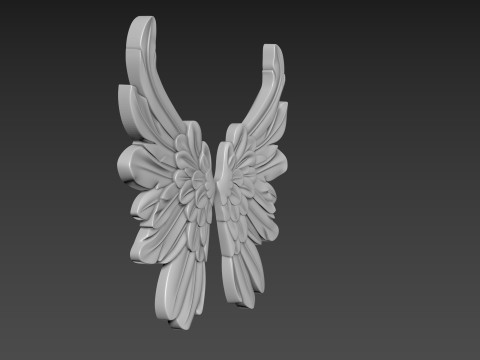Wings Relief 3D Model