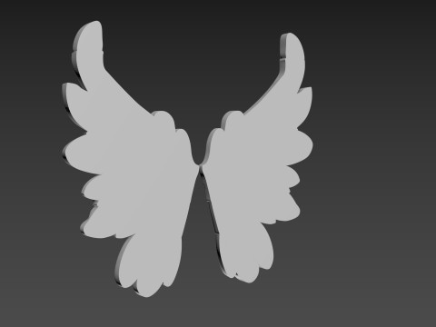 Wings Relief 3D Model