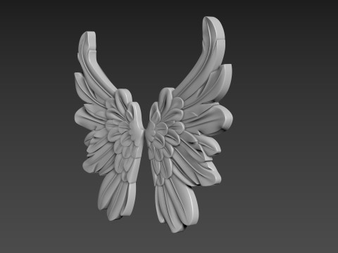 Wings Relief 3D Model