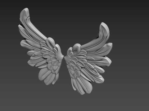 Wings Relief 3D Model