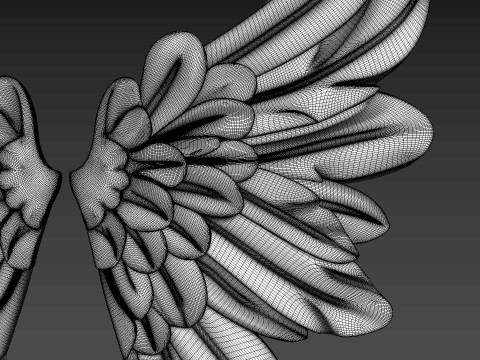 Wings Relief 3D Model