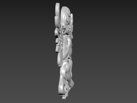 Angel Bas-Relief 3D-Modell