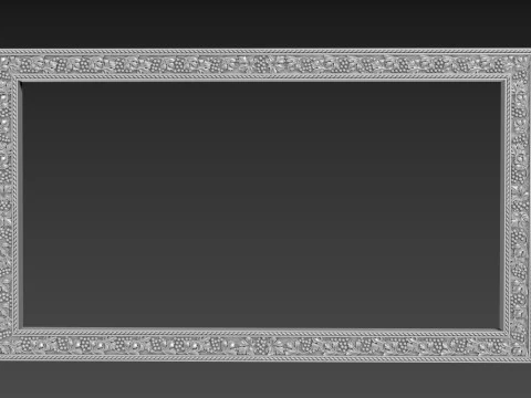 Frame picture mirror religion 3D Model