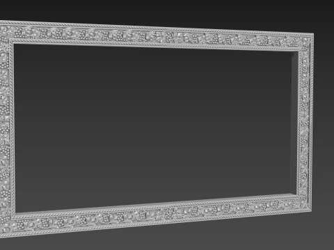 Frame picture mirror religion 3D Model