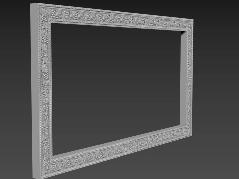 Frame picture mirror religion 3D Model