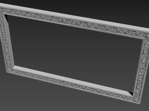 Frame picture mirror religion 3D Model