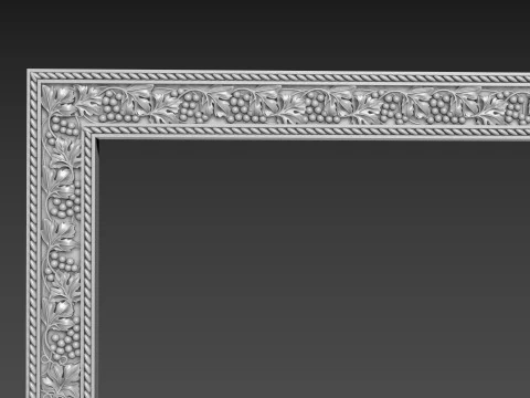 Frame picture mirror religion 3D Model