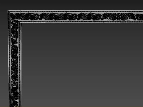 Frame picture mirror religion 3D Model