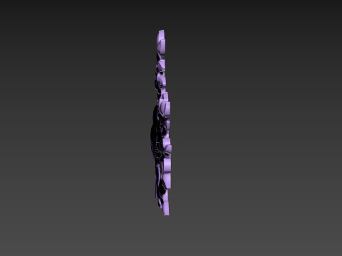 Bird Flowers Relief for CNC 3D Модель