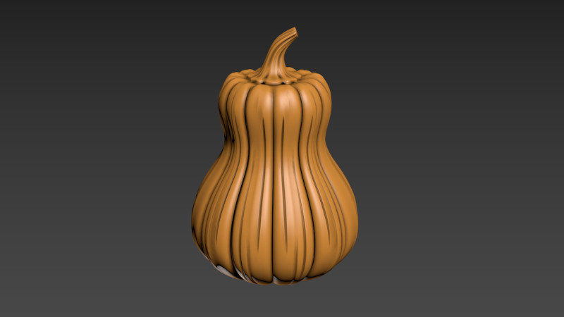 Pumpkin Vegetable2 3Dプリントモデル .c4d .max .obj .3ds .fbx .stl .blend 