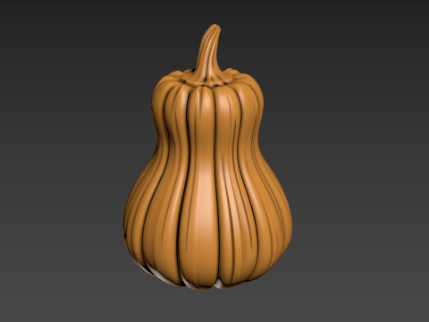 Pumpkin Vegetable2 3Dプリントモデル