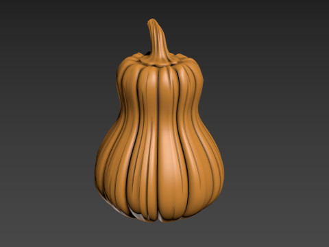 Pumpkin Vegetable2 3Dプリントモデル