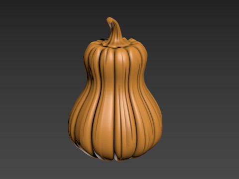 Pumpkin Vegetable2 3Dプリントモデル