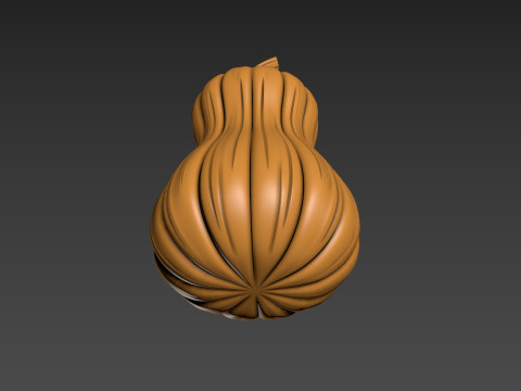 Pumpkin Vegetable2 3Dプリントモデル