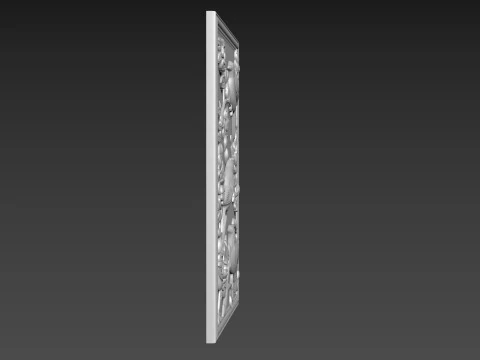 Birds Wall Decor Bas-Relief 3D Model