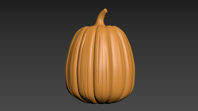 Pumpkin Vegetable4 Fruit 3D 打印模型 .c4d .max .obj .3ds .fbx .stl .blend