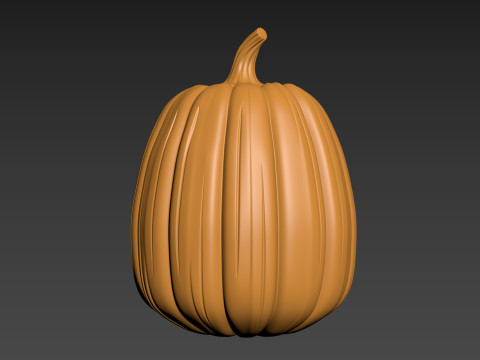 Pumpkin Vegetable4 Fruit 3D Print Model