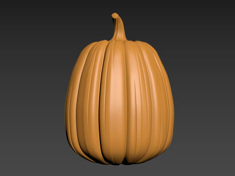 Pumpkin Vegetable4 Fruit 3D Print Model