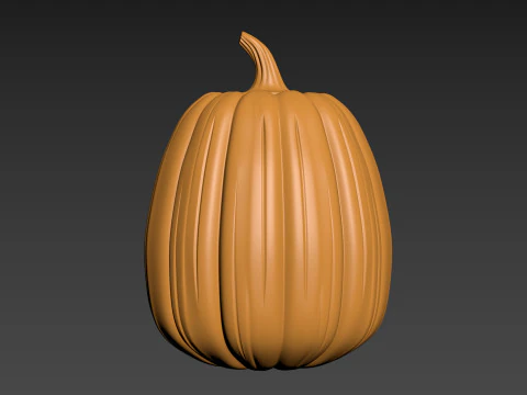 Pumpkin Vegetable4 Fruit 3D Print Model