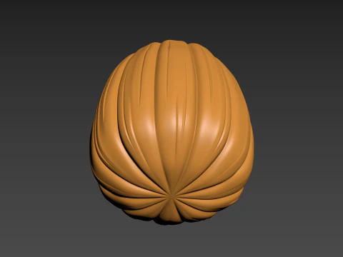 Pumpkin Vegetable4 Fruit 3D Print Model