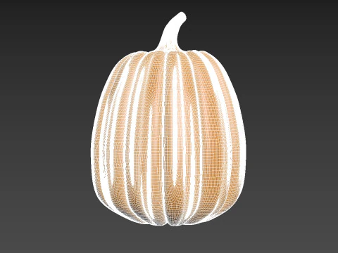 Pumpkin Vegetable4 Fruit 3D Print Model