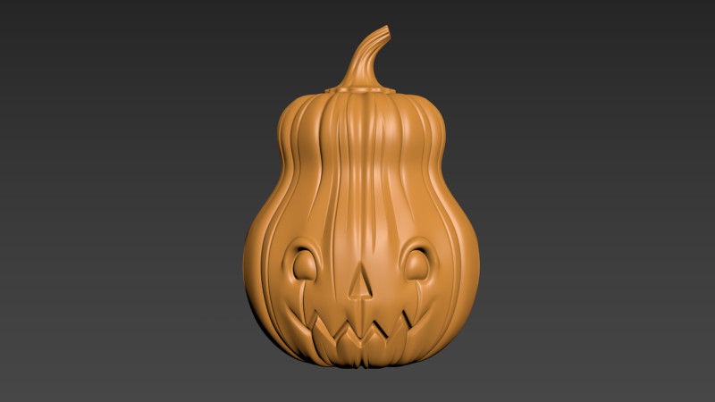Pumpkin Halloween2 3D 프린트 모델 .c4d .max .obj .3ds .fbx .stl .blend 