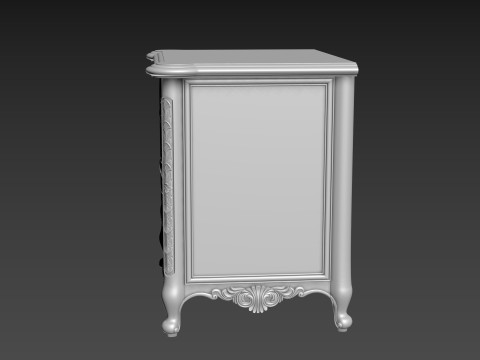 Bedside table for CNC furniture carving Modèle 3D