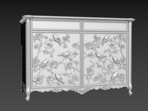 Sideboard Cabinet for CNC Modello 3D