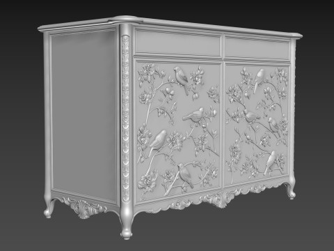 Sideboard Cabinet for CNC Modello 3D