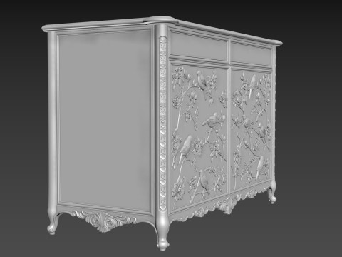 Sideboard Cabinet for CNC Modello 3D