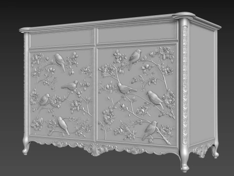 Sideboard Cabinet for CNC 3D Model