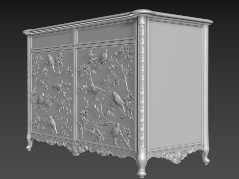 Sideboard Cabinet for CNC Modello 3D