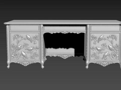 Dressing Table for CNC Bedroom furniture 3D Model