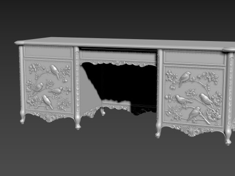 Dressing Table for CNC Bedroom furniture 3D-Modell