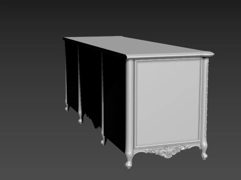 Dressing Table for CNC Bedroom furniture 3D Model