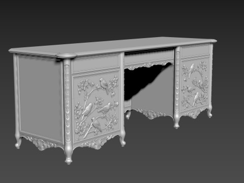 Dressing Table for CNC Bedroom furniture 3D-Modell