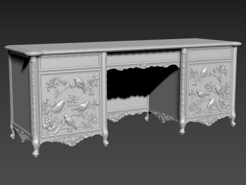 Dressing Table for CNC Bedroom furniture 3D मॉडल